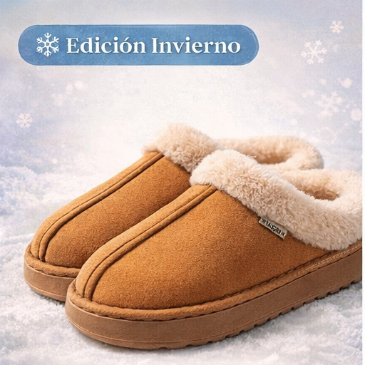 Pantuflas de Mujer Fluffy de Invierno - Calor Maximo, Interio de Pelo y Suela Antideslizante